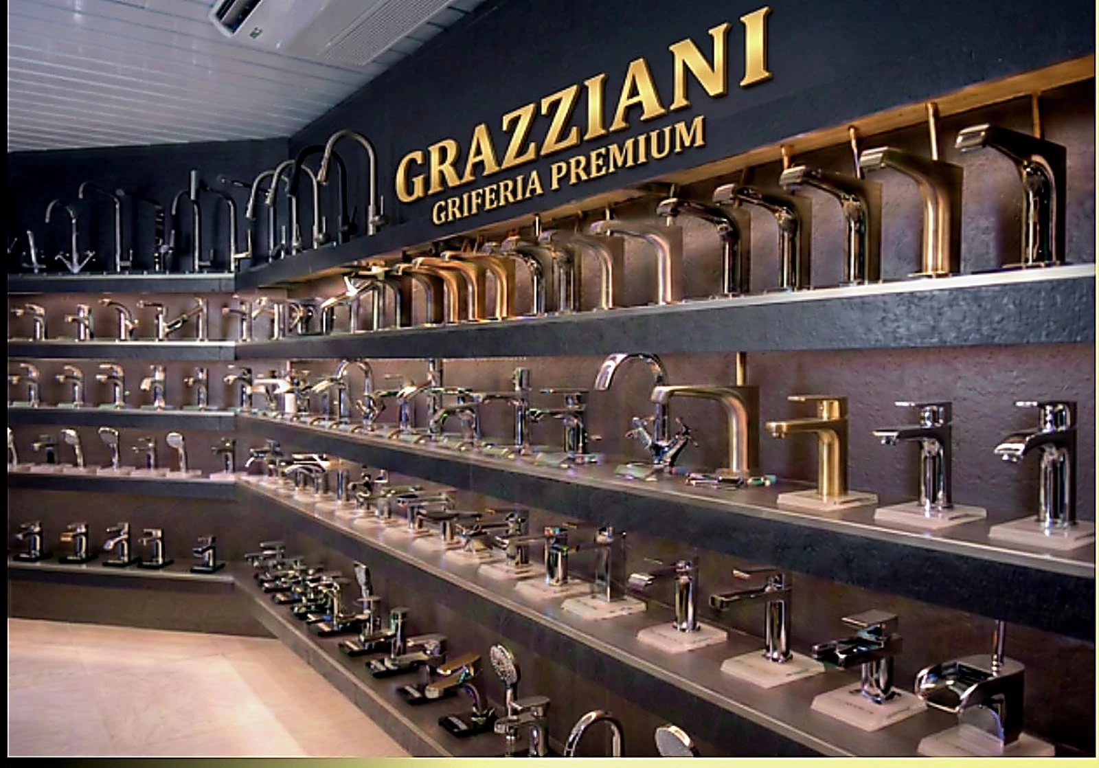 Exhibidor GRAZZIANI de grifería premium